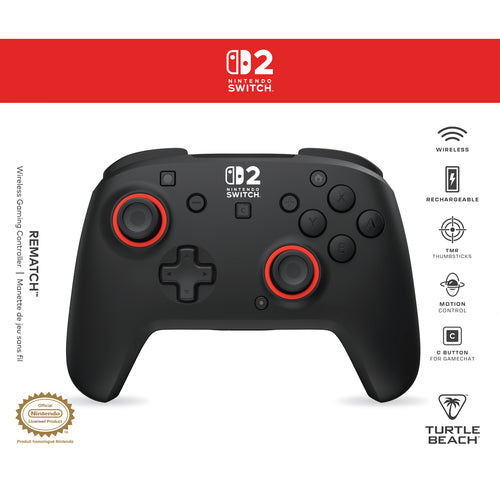 Turtle Beach Rematch Wireless – Switch-controller – Sort – emballagens front