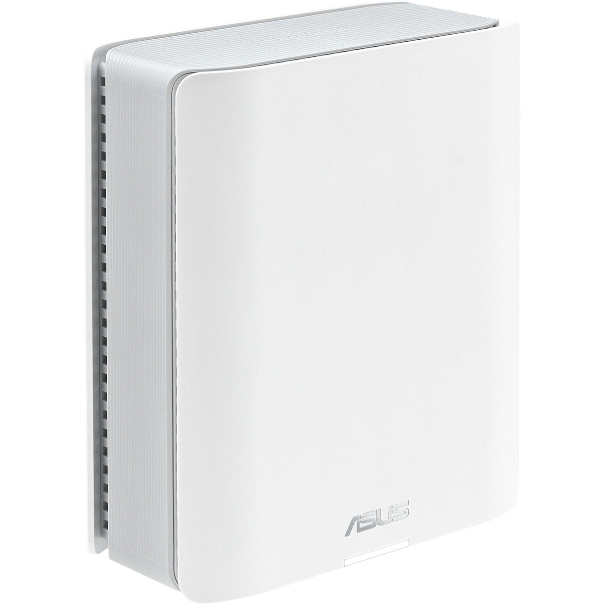 ASUS ZenWiFi BT8 i hvid – detalje af top og front