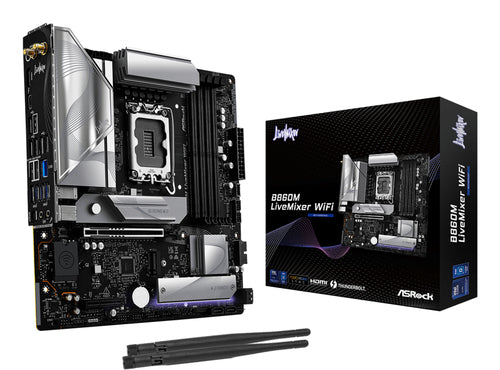 ASRock B860M LiveMixer WiFi bundkort - produktbillede 1