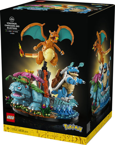 LEGO - Pokémon - Venusaur, Charizard and Blastoise (72153)