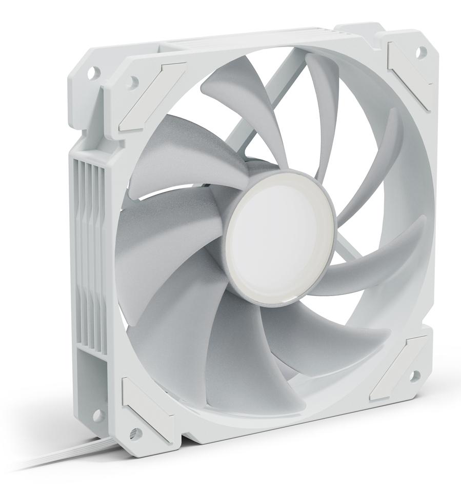 Sharkoon SHARK Mirror RGB PWM White 120mm Infinity Mirror ARGB PC Case Fan Sharkoon