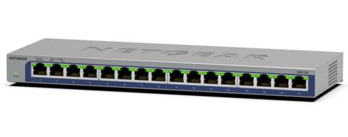 NETGEAR GS116 Gigabit-switch – 16 porte – visning 2