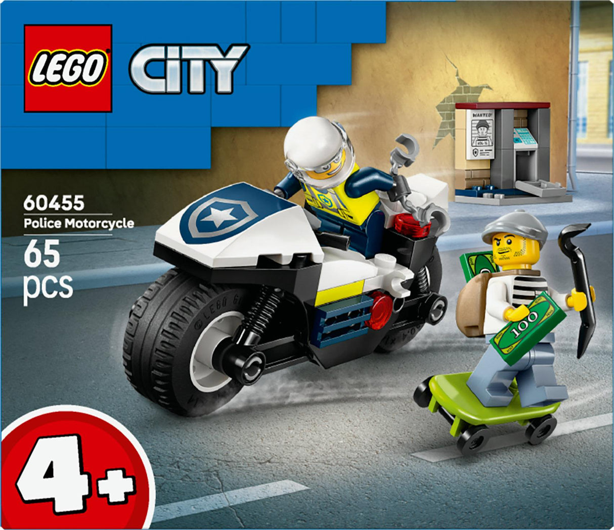 LEGO 60455 City Police Motorcycle Chase LEGO