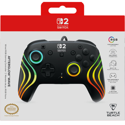 Turtle Beach Afterglow Wave Wired – Switch-controller, sort – Emballagens front