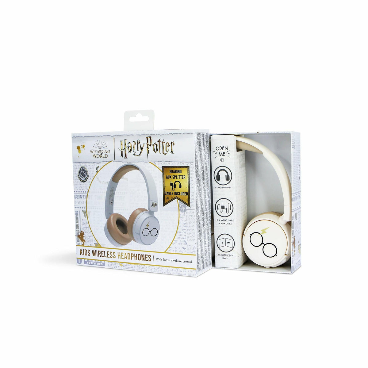 OTL - Bluetooth Headset w/Perental Control - Harry Potter White (HP0990) OTL
