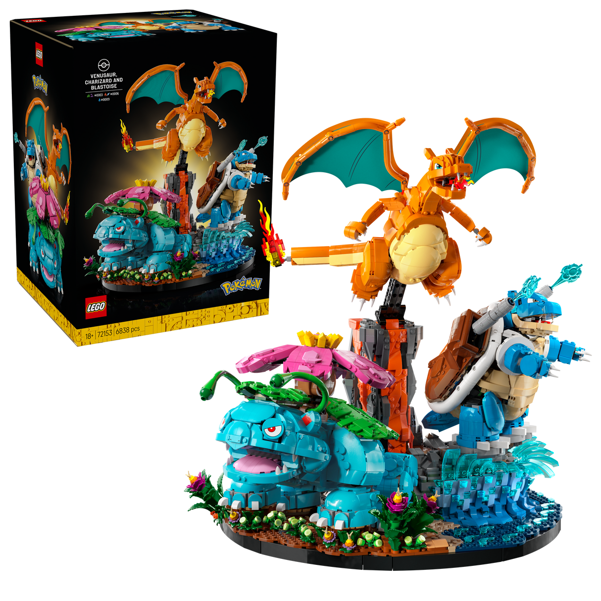 LEGO - Pokémon - Venusaur, Charizard and Blastoise (72153) Lego