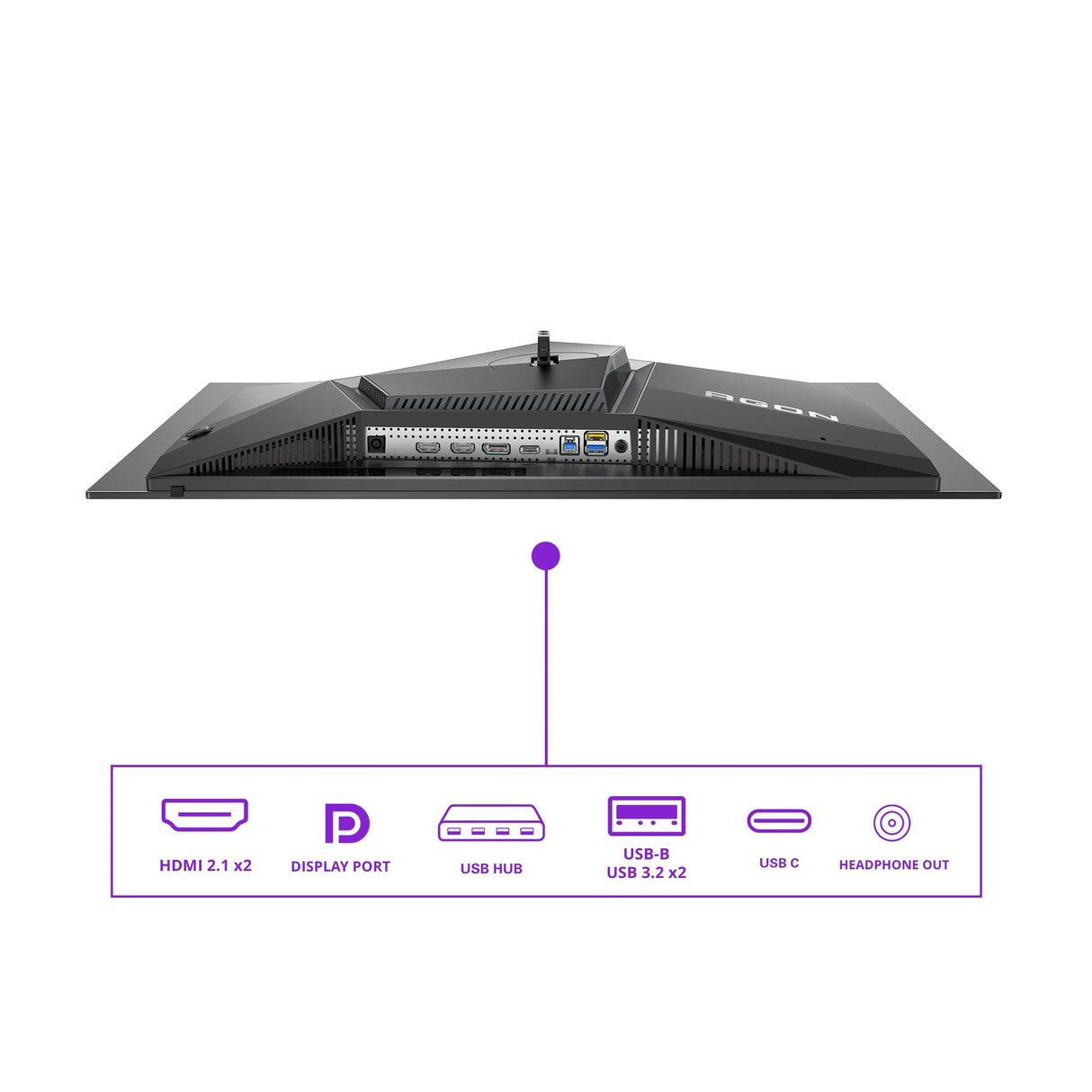 AOC AG276UZD AGON 27" QD-OLED Monitor 3840x2160/16:9/250cd/m2/0.03ms HDMI, DP, USB, Headphone out AOC