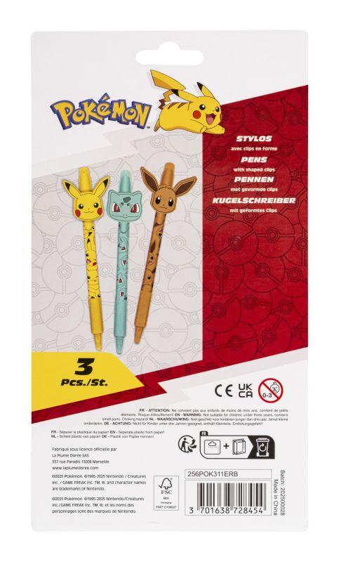 Pokémon - Pen Set, 3 pack Pokémon