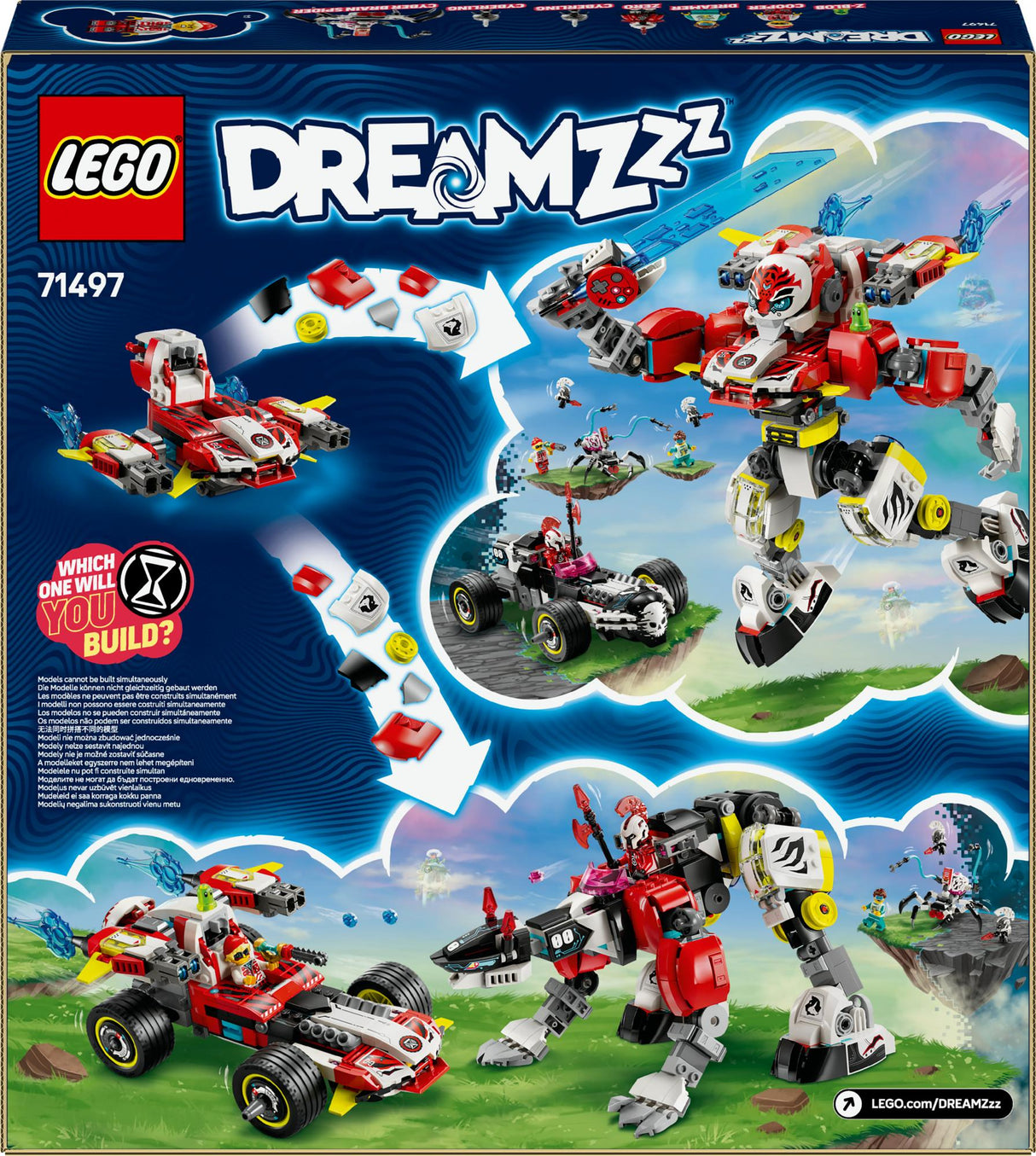 LEGO 71497 DREAMZzz Cooper's Tiger Mech and Zero's Hot Rod car LEGO