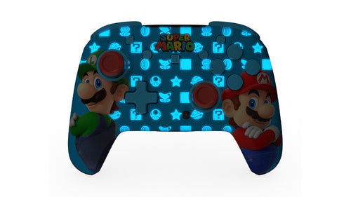 Turtle Beach Rematch RGB Wireless – Mario & Luigi – Switch – controller med blå belysning
