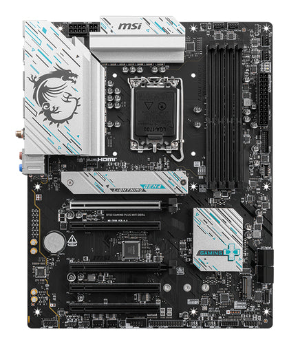 MSI B760 GAMING PLUS WIFI DDR4 – bundkort, produktvisning 2