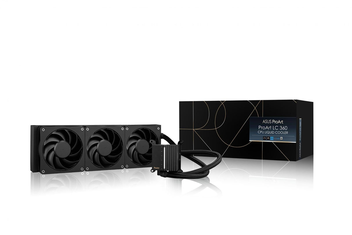 ASUS ProArt LC 360 AiO Liquid Cooler with 3x120mm Alphacool Apex Stealth Metal Power Fans ASUS
