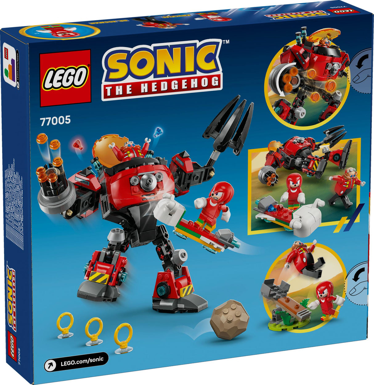 LEGO - Sonic - Knuckles vs. Dr. Eggman Egg Crusher Mech (77005) LEGO