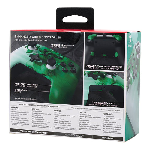 PowerA Enhanced Wired Controller – Heroic Link – Switch – produktbillede 13