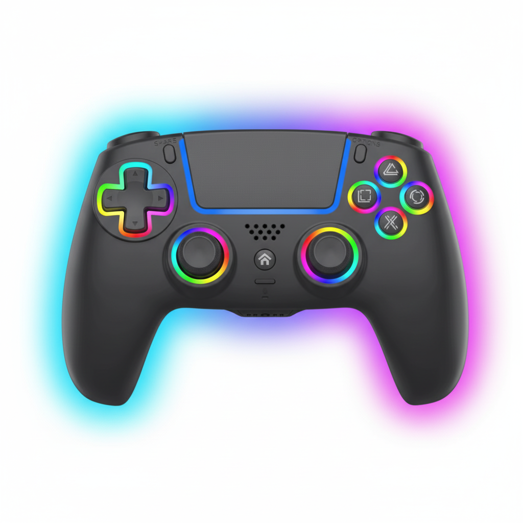 Deep Explorer Pro RGB – sort controller til PS5 – forside