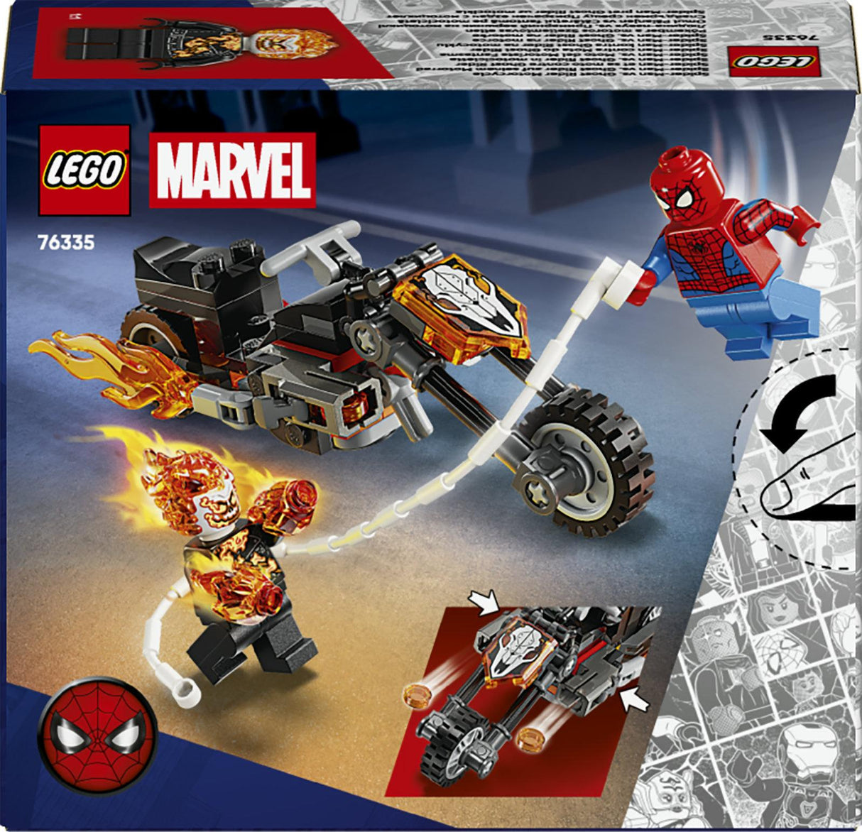 LEGO - Super Heroes - Spider-Man vs. Ghost Rider Motorcycle (76335) LEGO