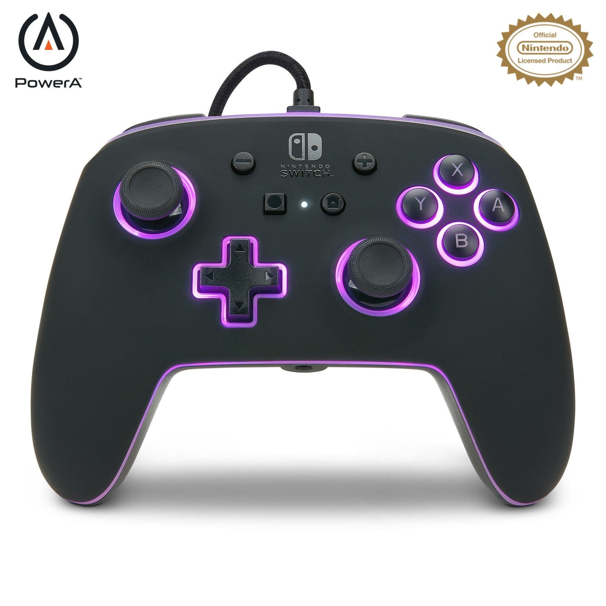 PowerA Spectra Enhanced Wired Controller – sort – Nintendo Switch – produktbillede 1