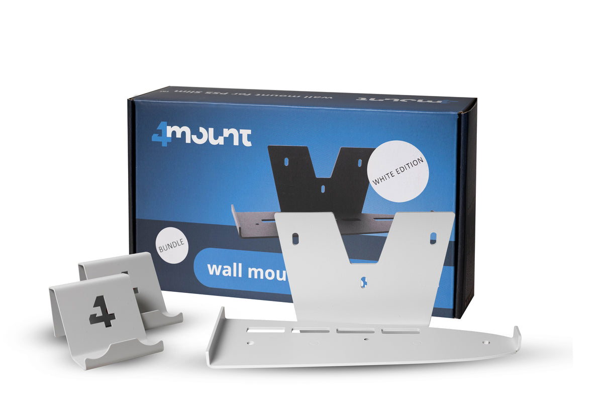 4Mount PS5 Slim vægbeslagsæt – hvid