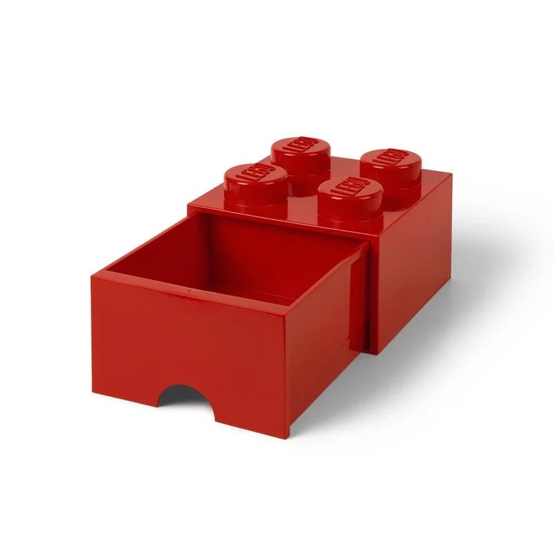 Room Copenhagen LEGO Brick Drawer 4 red - RC40051730 Room Copenhagen