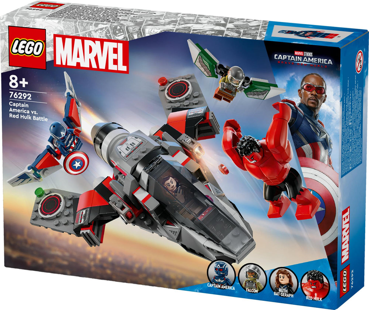 LEGO 76292 Marvel Super Heroes Captain America vs. Red Hulk Showdown LEGO