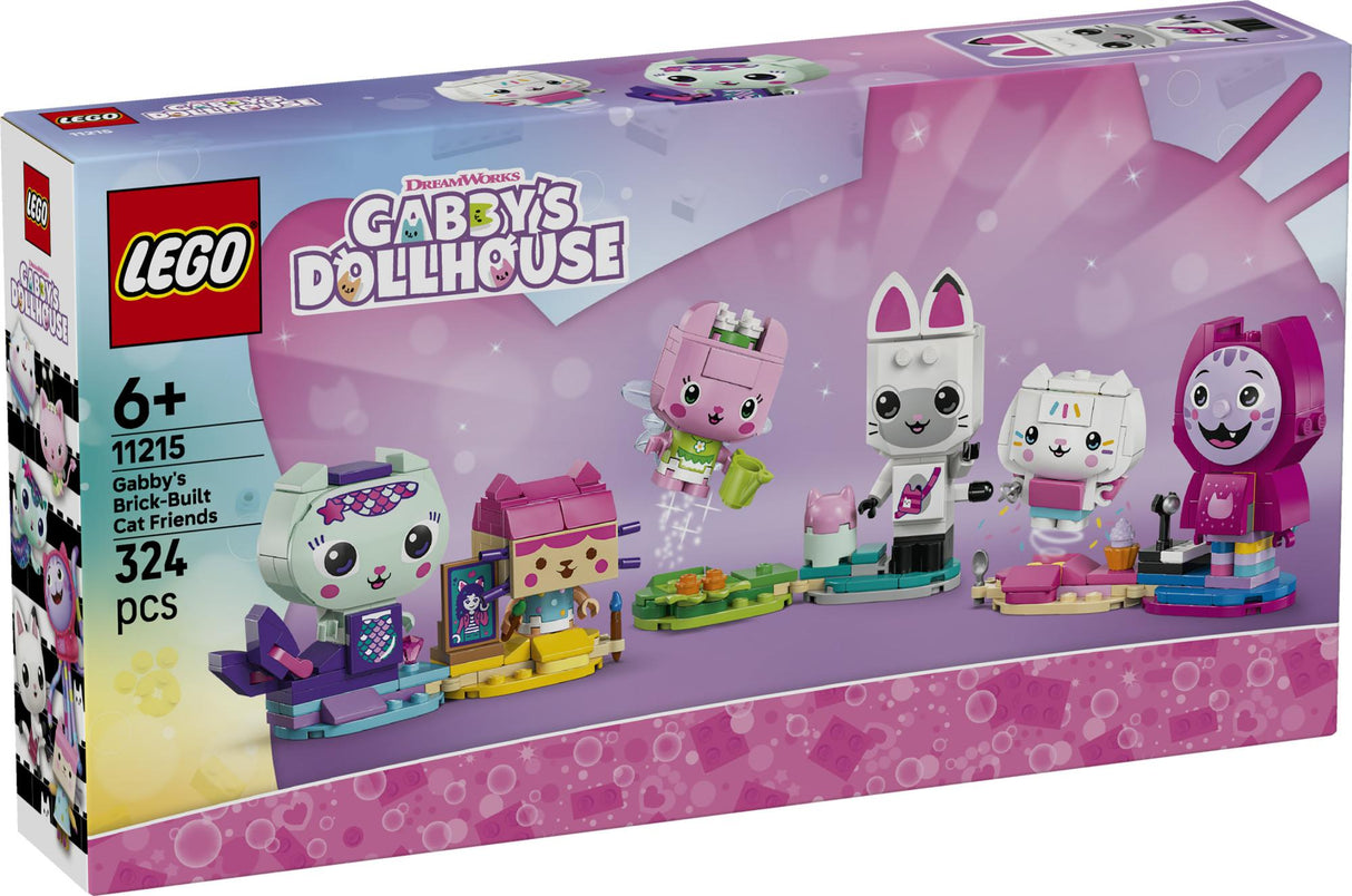 LEGO - Gabby's Dollhouse - Gabby's Brick-Built Cat Friends (11215) LEGO