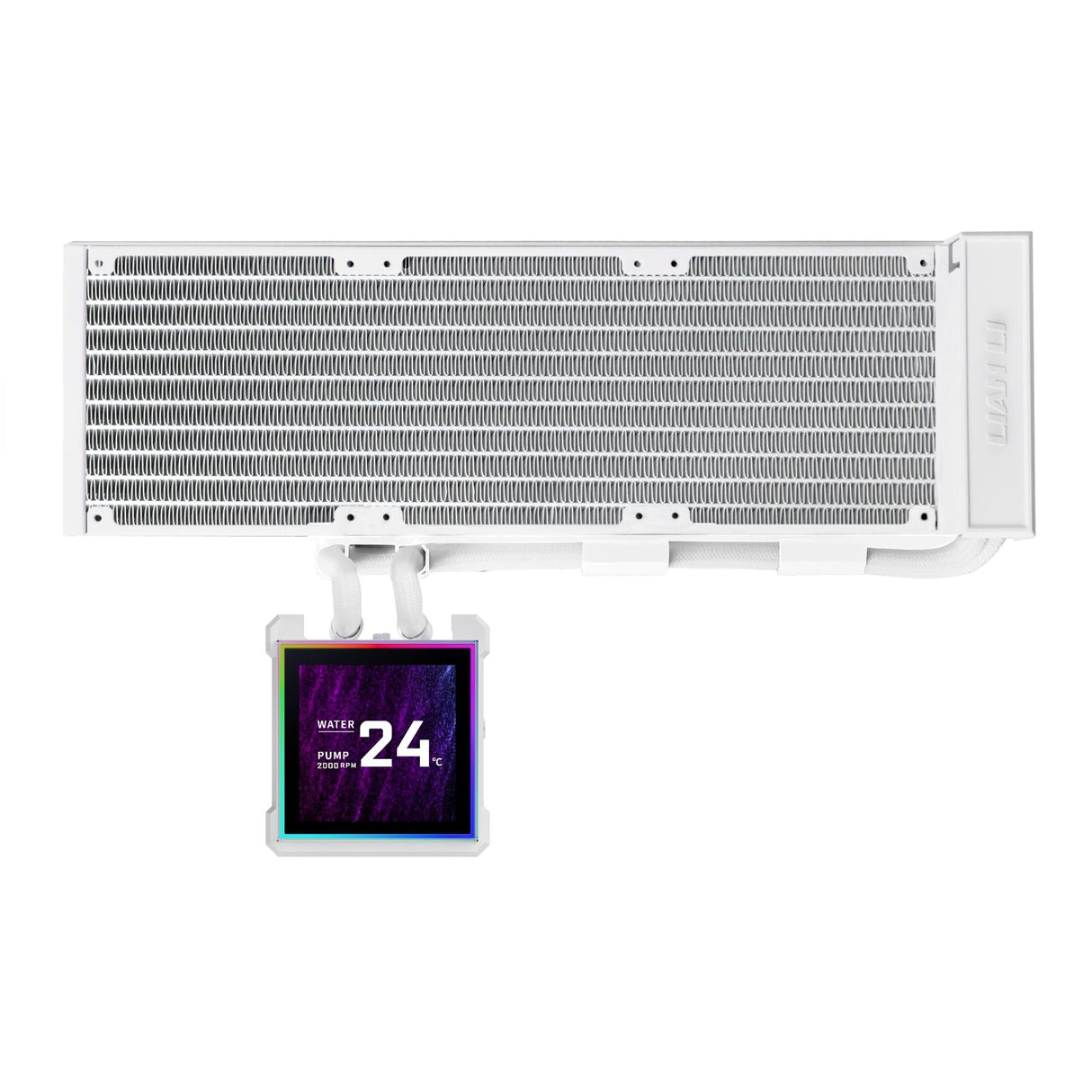Lian Li Hydroshift II LCD-S, 360N fanless, White Lian Li