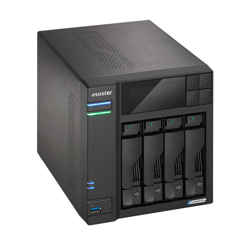 Asustor LOCKERSTOR 4 Gen2+ – set skråt forfra (vinkel 2)