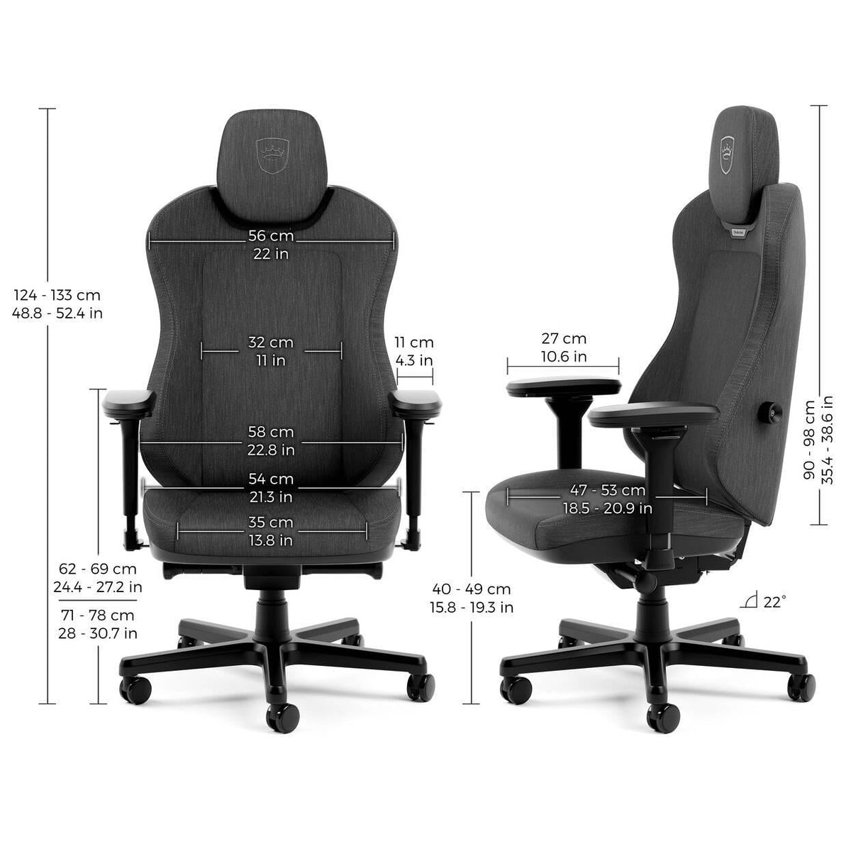 noblechairs Aura TX Antracite Pro Gamersware - noblechairs