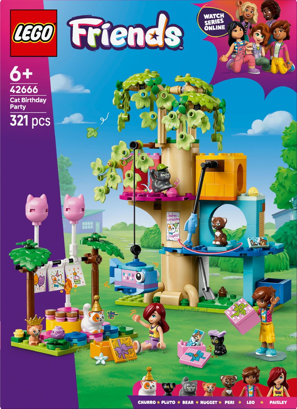 LEGO - LEGO Friends - Cat Birthday Party & Tree House (42666) LEGO