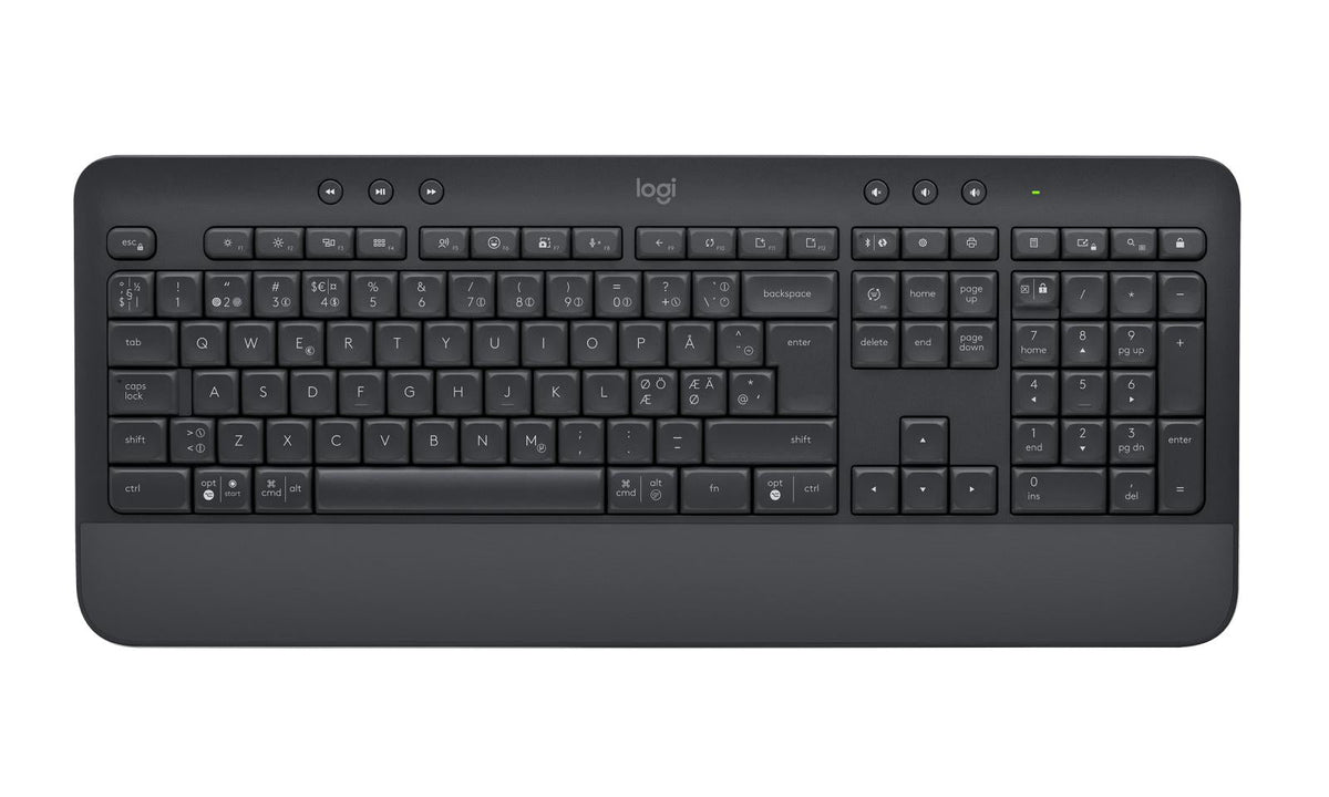 Logitech - Signature K650 Keyboard ( Nordic ) - Graphite Logitech