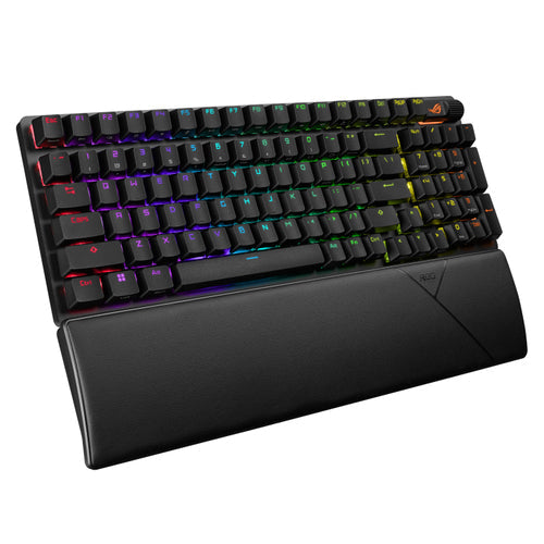 ASUS ROG Strix Scope II 96 Wireless – set skråt forfra (vinkel 2); layout på billedet er illustrativt