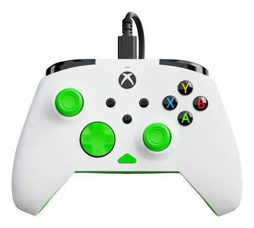 Turtle Beach Rematch Core Wired – Xbox/PC, hvid/grøn – Front og knapper