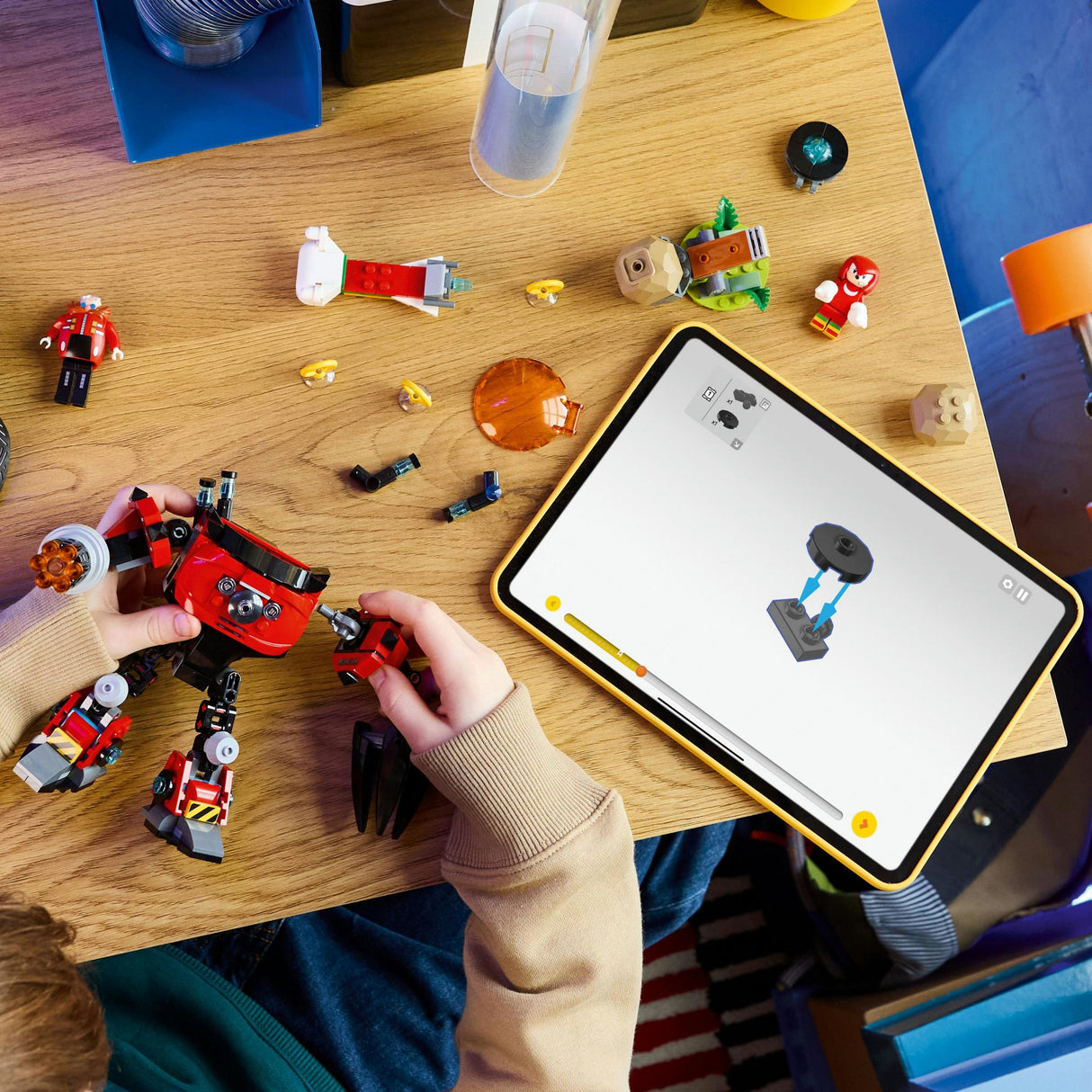 LEGO - Sonic - Knuckles vs. Dr. Eggman Egg Crusher Mech (77005) LEGO