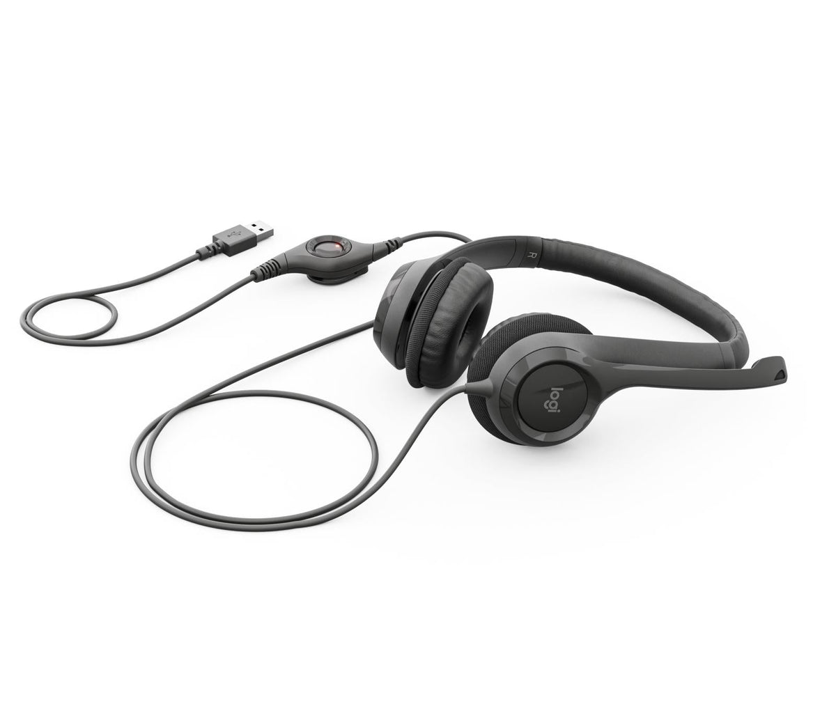 Logitech - H390 USB Headset black Logitech
