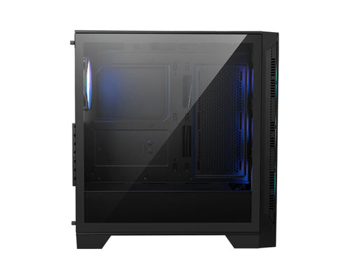 MSI MAG FORGE 320R AIRFLOW – sort PC-kabinet – sidepanel i glas