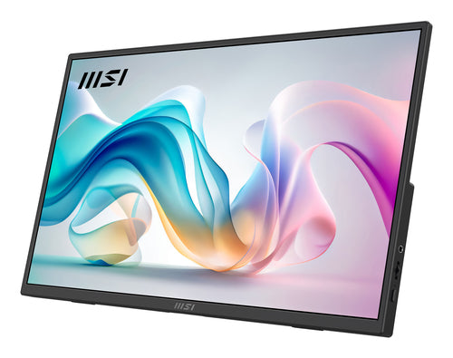 MSI PRO MP165 E6 – 15,6″ bærbar Full HD IPS-skærm – forside set skråt fra højre