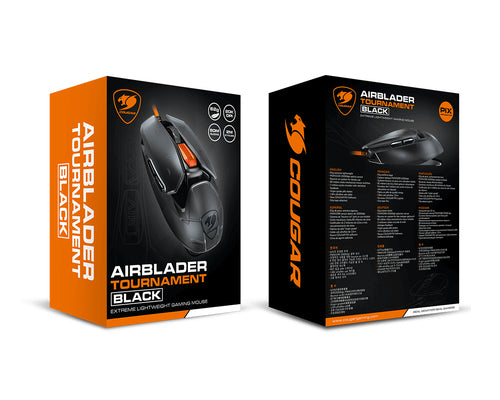 COUGAR AirBlader Tournament, USB, sort gamingmus – produktdetalje