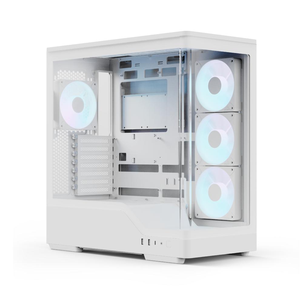 Aerocool P500A, Mid-Tower Case, White Aerocool Advanced Technologies Co., LTD