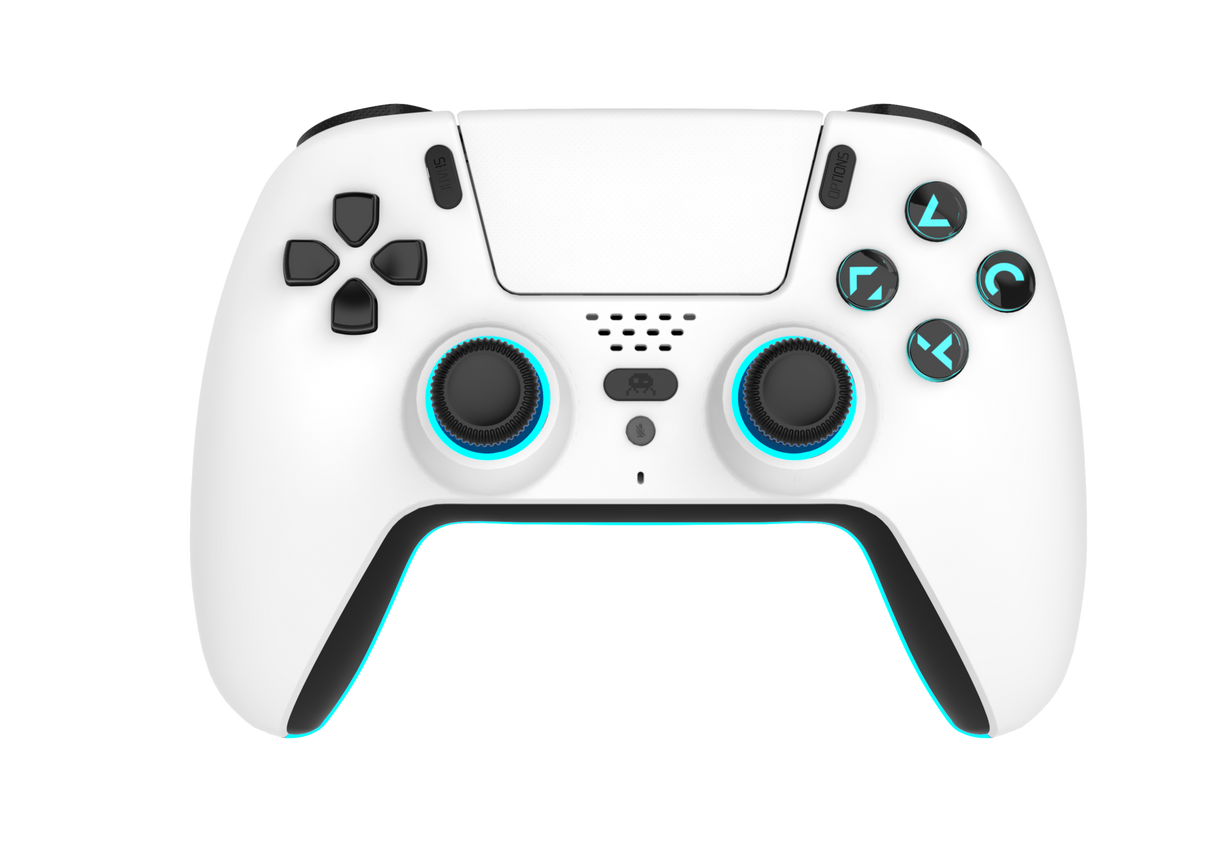 Freaks And Geeks - Wireless Bluetooth Controller for PS5- LED - White Freaks And Geeks