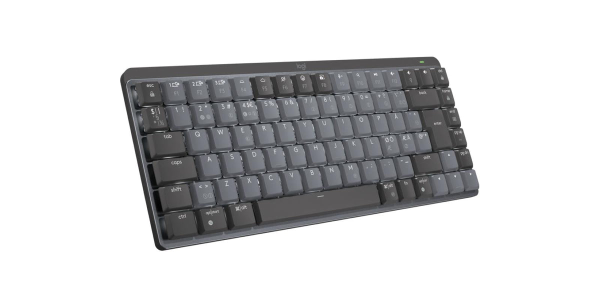 Logitech - MX Compact Mechanical Wireless Illuminated Keyboard - Nordic - Clicky Switch Logitech