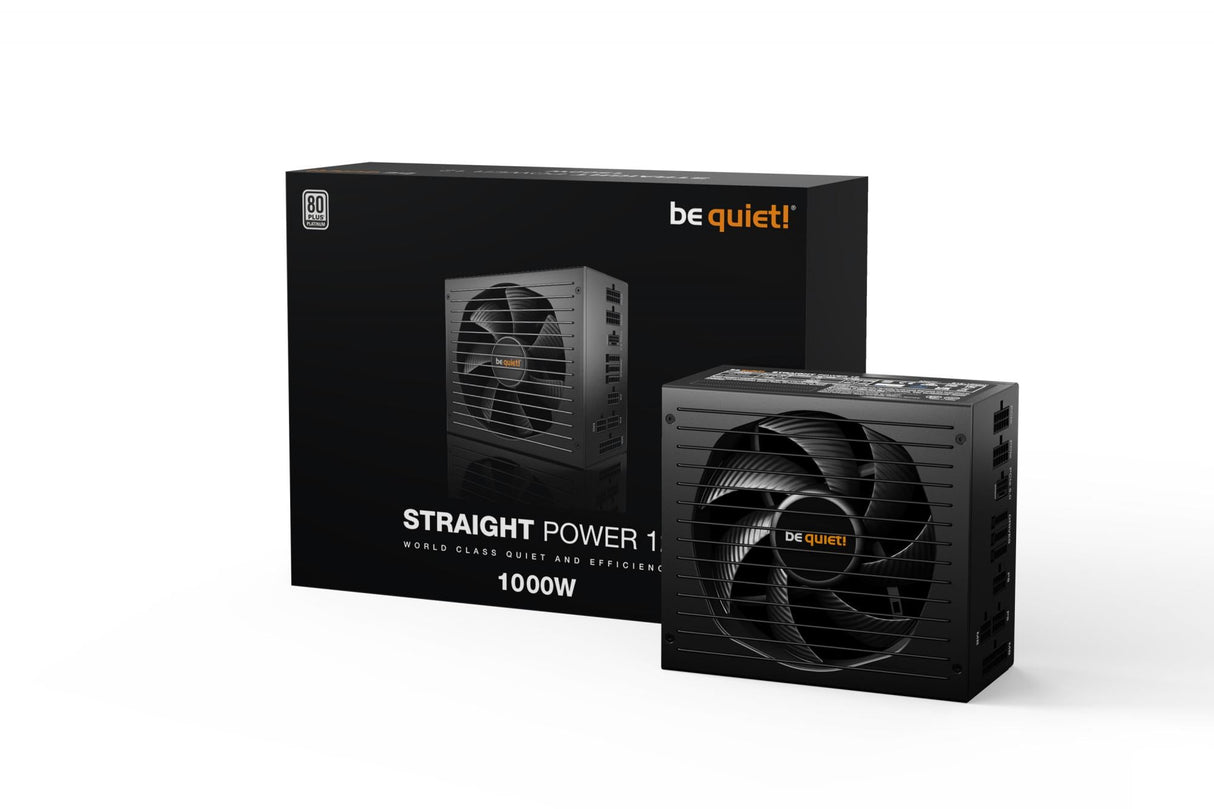 be quiet! Straight Power 12 Platinum 1000W ATX3.0, PC power supply (black, 1x 12VHPWR, 4x PCIe, cable management, 1000 watts) Be quiet