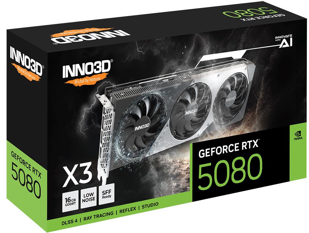Inno3D GeForce RTX 5080 X3 16GB InnoVISION Multimedia Technologies