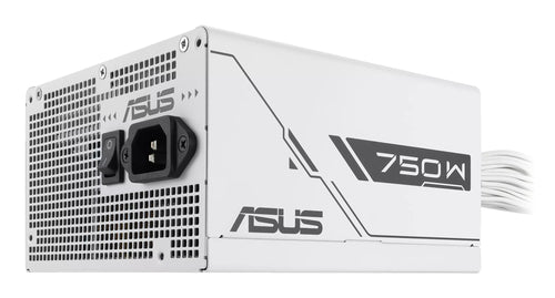 ASUS PRIME-750B-WHITE – strømindgang og sidepanel