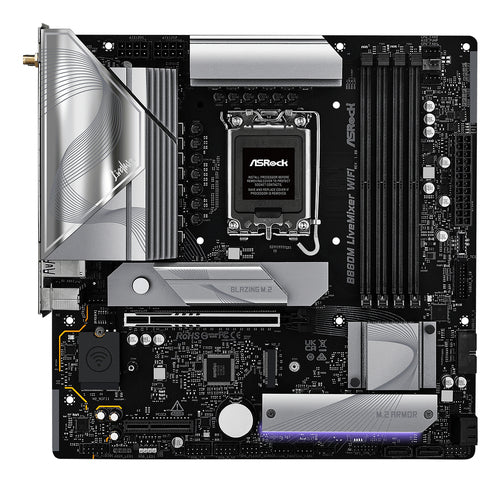 ASRock B860M LiveMixer WiFi bundkort - produktbillede 2
