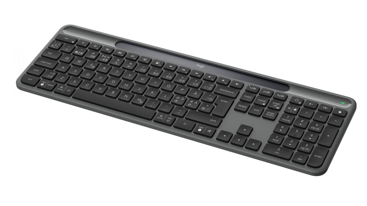 Logitech - Signature Slim Solar+ K980 Keyboard - Graphite (Nordic) Logitech