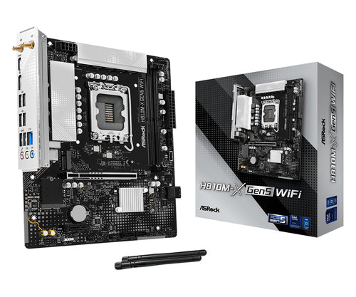 ASRock H810M-X Gen5 WiFi bundkort - produktbillede 1