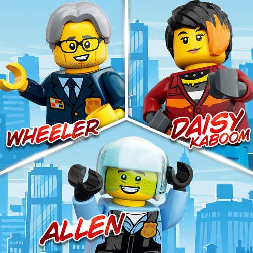 LEGO City 60316 – Politistation – Minifigurer fra sættet