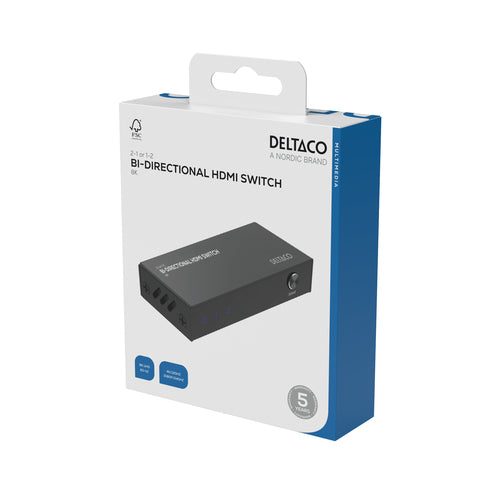 Bidirectional HDMI switch, 1-2 or 2-1, 8K 60Hz