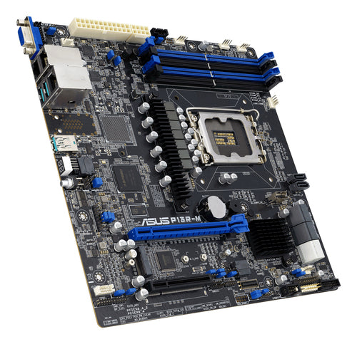 ASUS P13R-M – micro ATX LGA1700 bundkort – skråt ovenfra