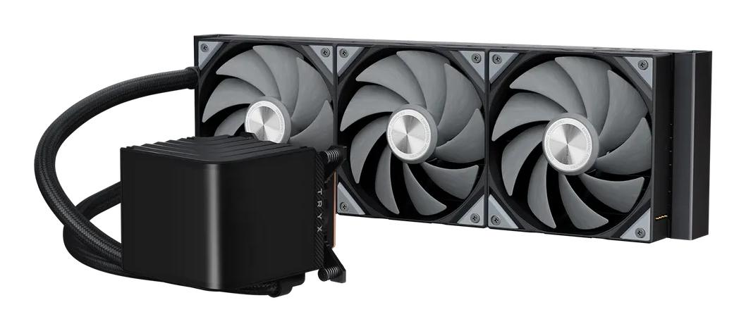 TRYX PANORAMA Upgraded 360mm AIO Liquid Cooler Black TRYX